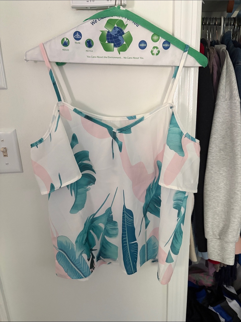 Tropical Off Shoulder Top